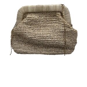 Kayu Hand Woven Straw crossbody With Chain Strap- Made In The Philippines